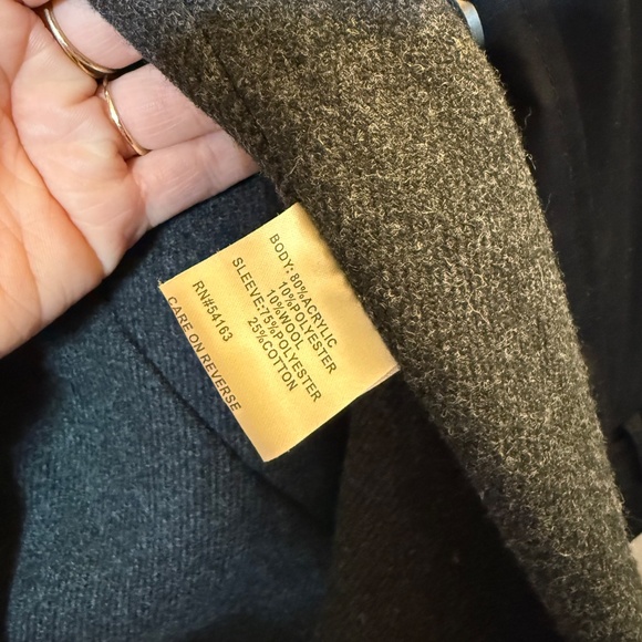 CALVIN KLEIN Womens Black Belted Trench Coat Size Large L - Picture 3 of 6